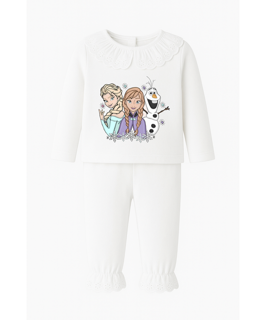 Frozen Snowflake Frilled Pyjamas