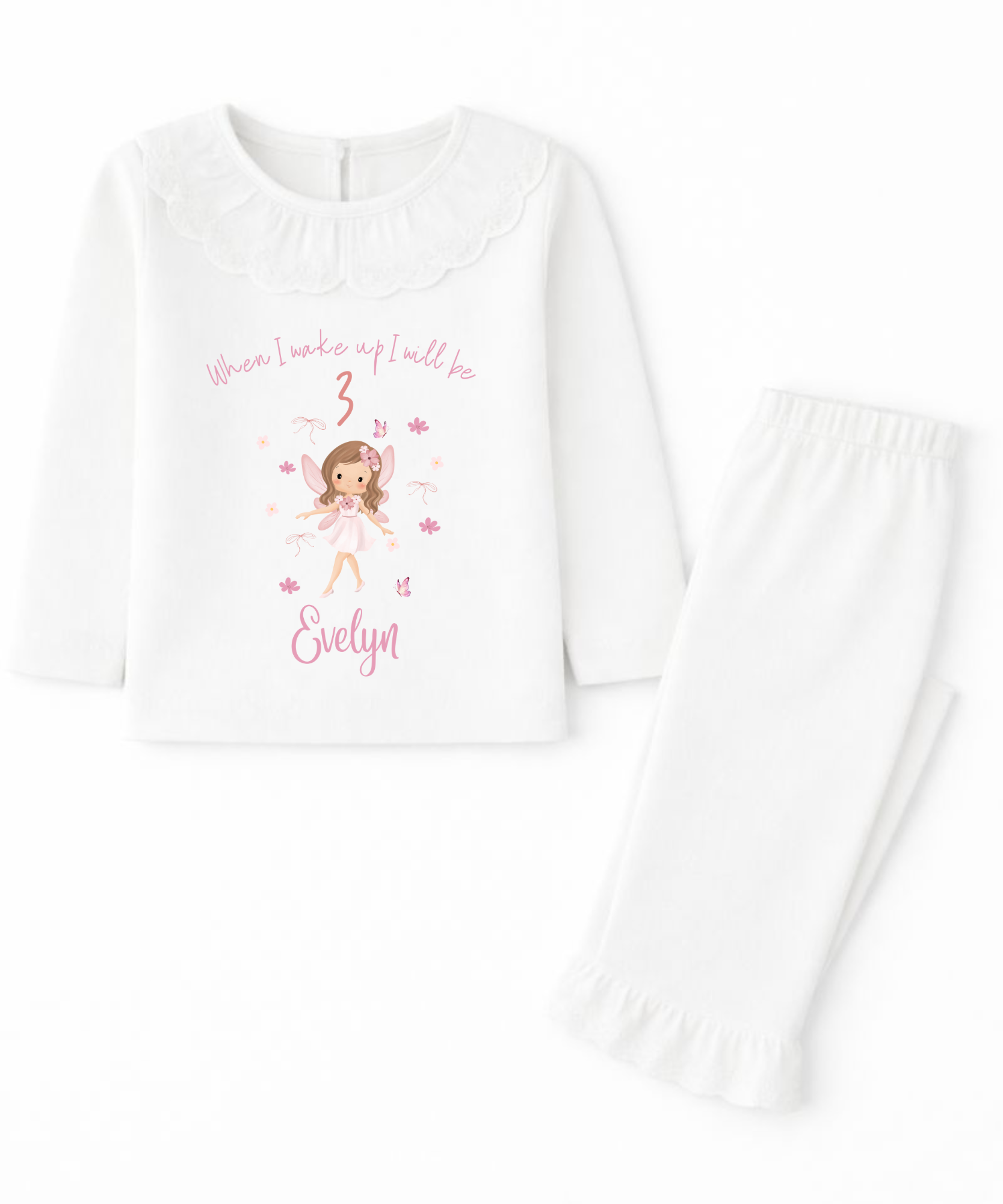 Personalised in the morning birthday kids pyjamas custom children's birthday PJs"