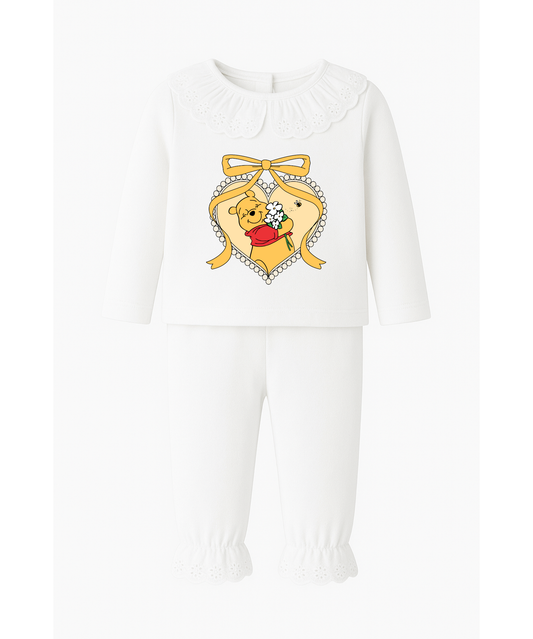 Pooh Bear Frilled Pyjamas