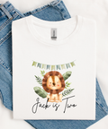Kids personalised jungle animal birthday t-shirt custom children's birthday tee