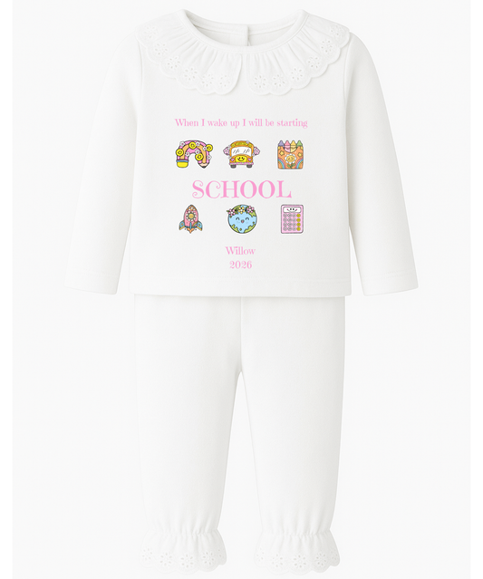 Personalised Starting School Pyjamas