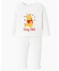 Kids Cosy Club bear pyjamas with frilled trim"