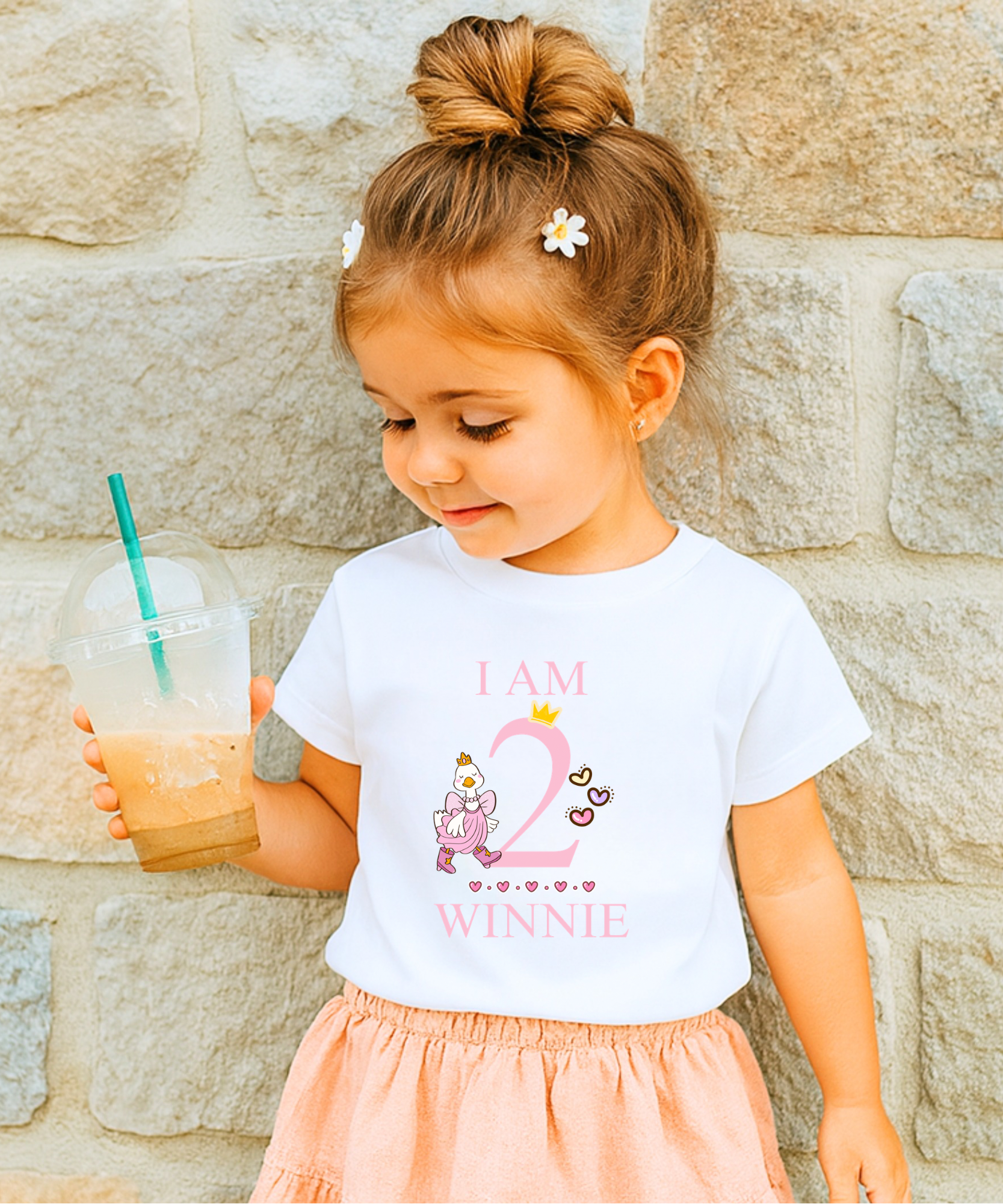 Personalised goose birthday t-shirt custom children's birthday tee