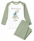 Personalised birthday fox children's pyjamas custom kids birthday PJs