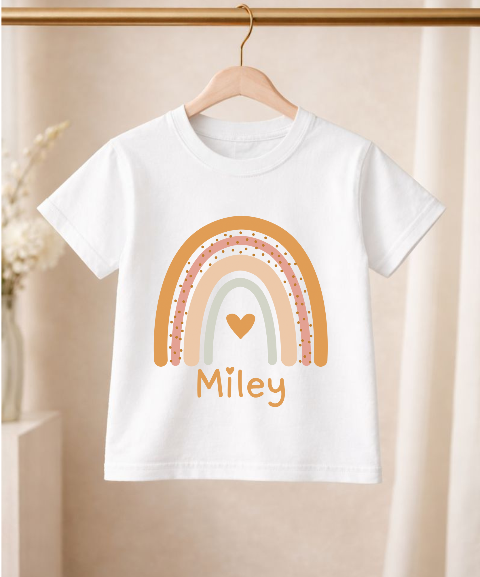 Children's Personalised Rainbow T-Shirt or Sweatshirt | Custom Kids Apparel