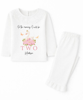 Personalised birthday swan princess pyjamas for girls custom children's birthday PJs