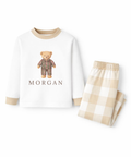 Personalised teddy bear pyjamas for children custom kids PJs