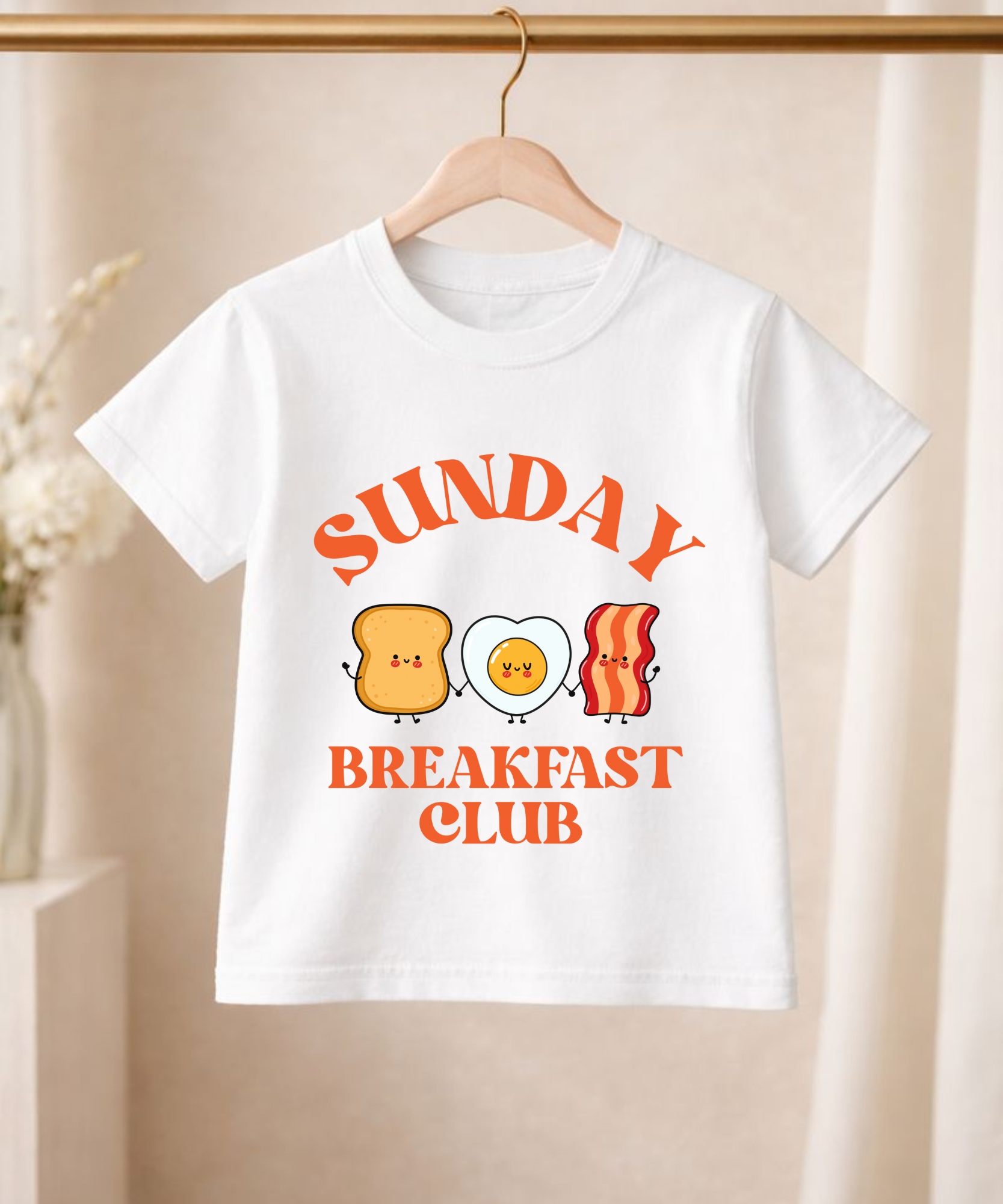 Kids Sunday breakfast club t-shirt or sweatshirt children's breakfast apparel