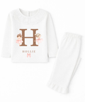Children's personalised name ballerina pyjamas custom kids ballet PJs