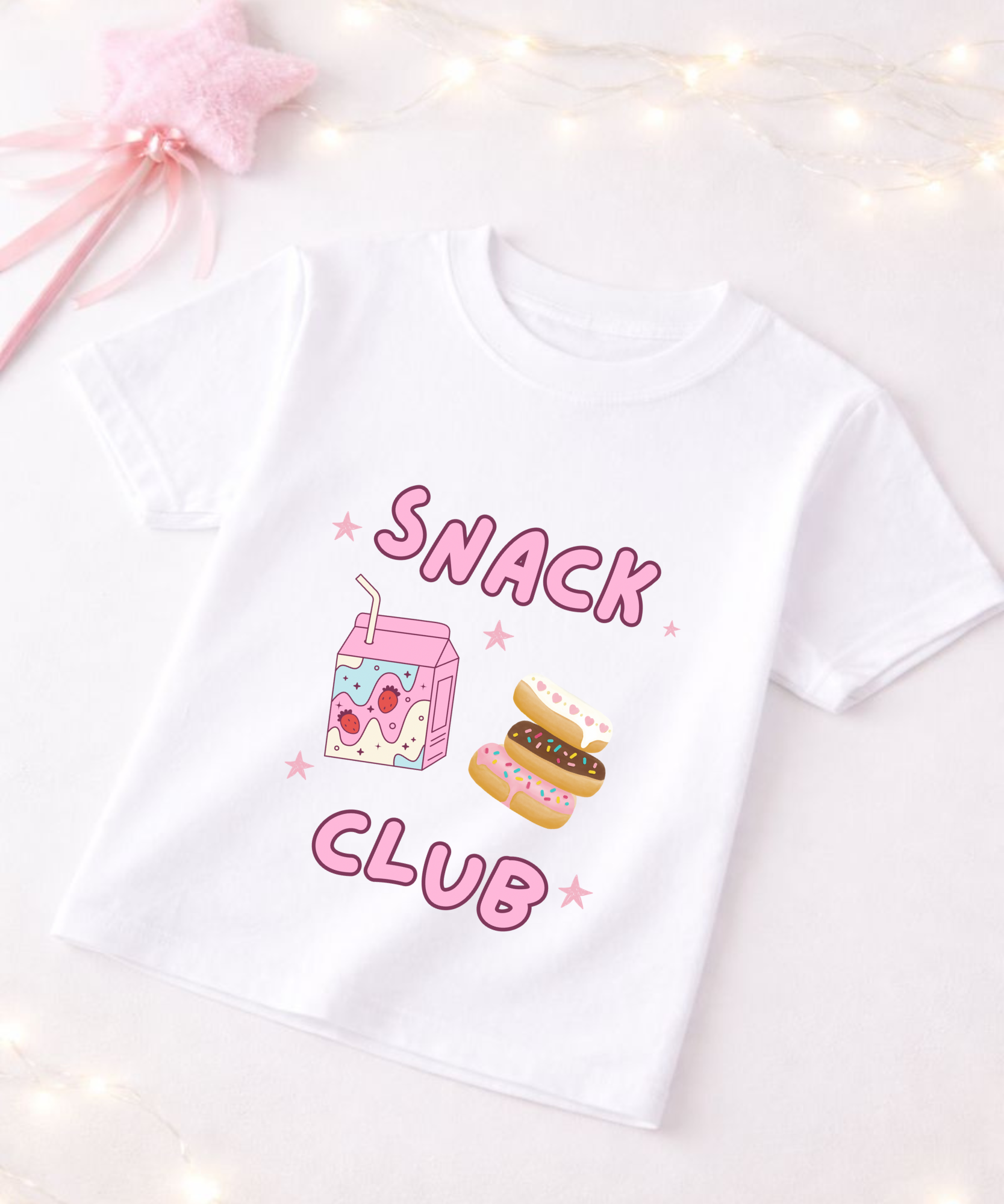 Pink Snack Club Girls Tshirt