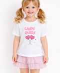 Candy Queen - Girls Pink Fashion T-shirt