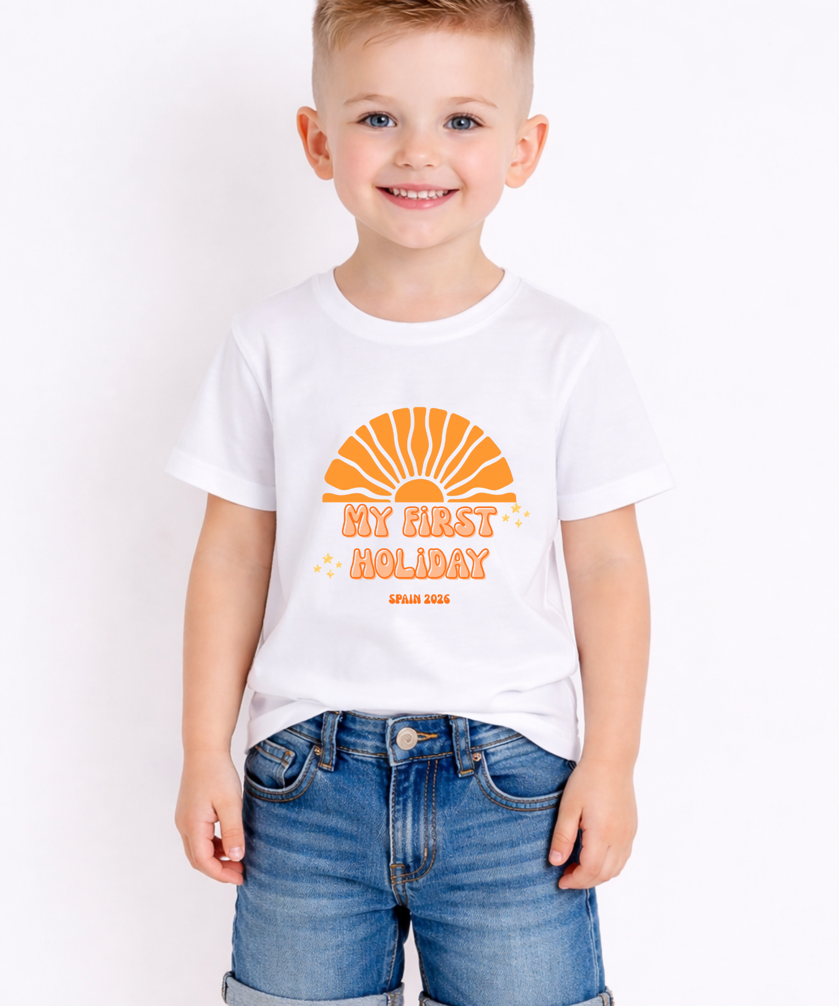 Kids My First Holiday Personalised Tshirt